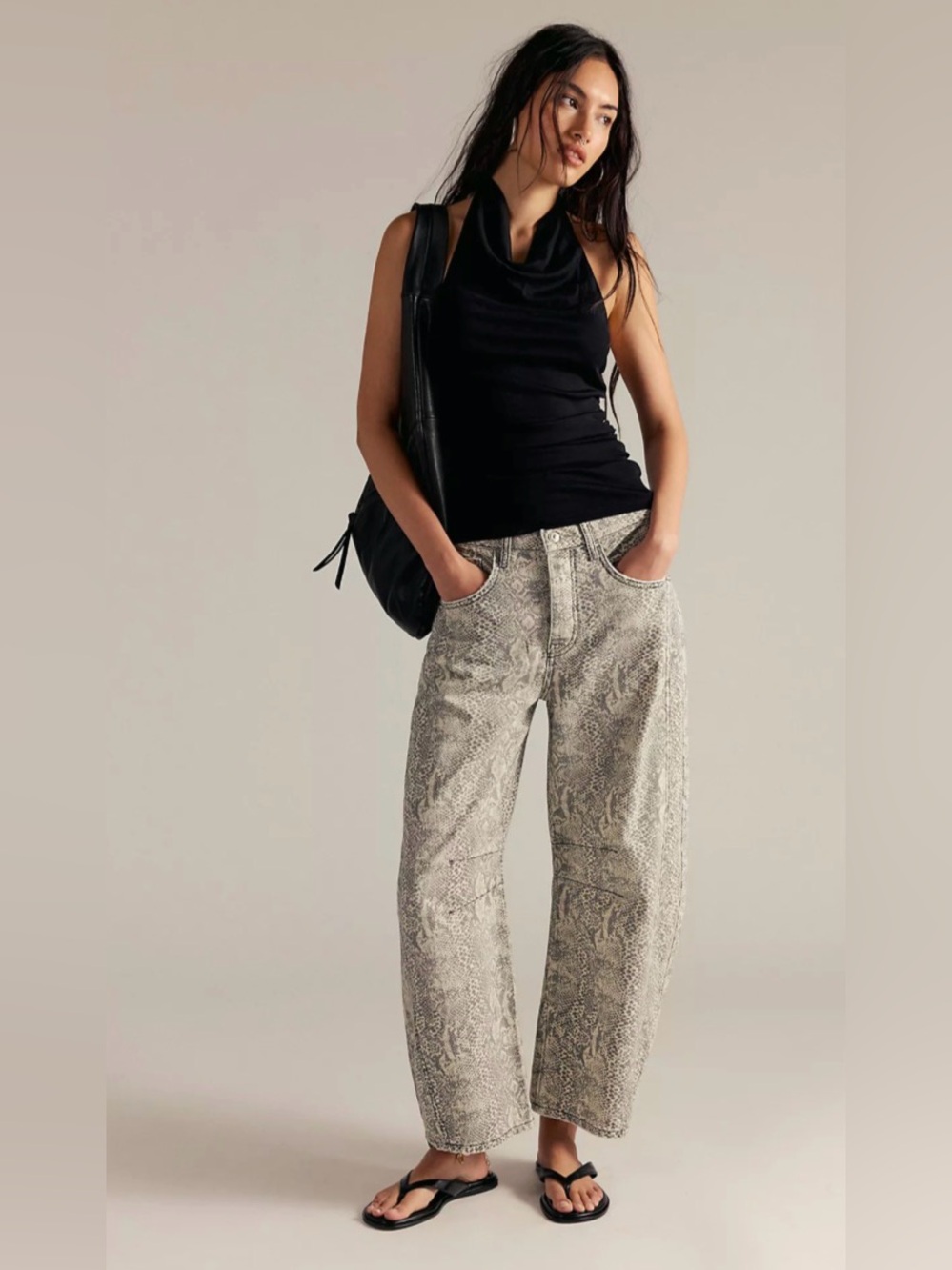 FREE PEOPLE x we the free Good Luck Printed Barrel snake combo size 25